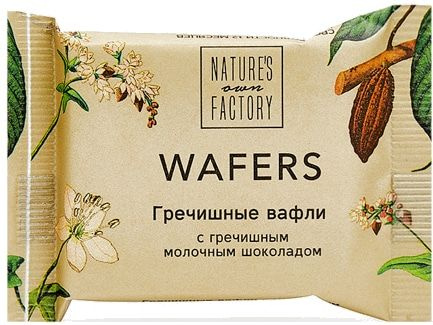 Гречишные вафли Nature s own factory с гречишным молочным шоколадом  #1