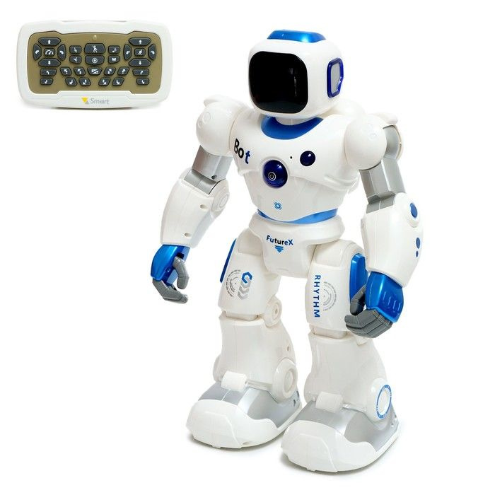 Робот, на радиоуправлении, интерактивный, световые, звуковые эффекты, работает от аккумулятора 1 шт. #1