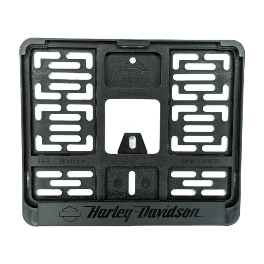 Рамка для номера с логотипом Harley Davidson Чёрный #1