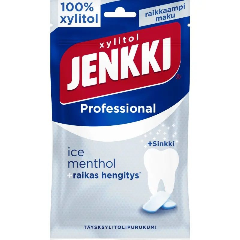 Жевательная резинка без сахара с мятой Jenkki Professional 90 г #1