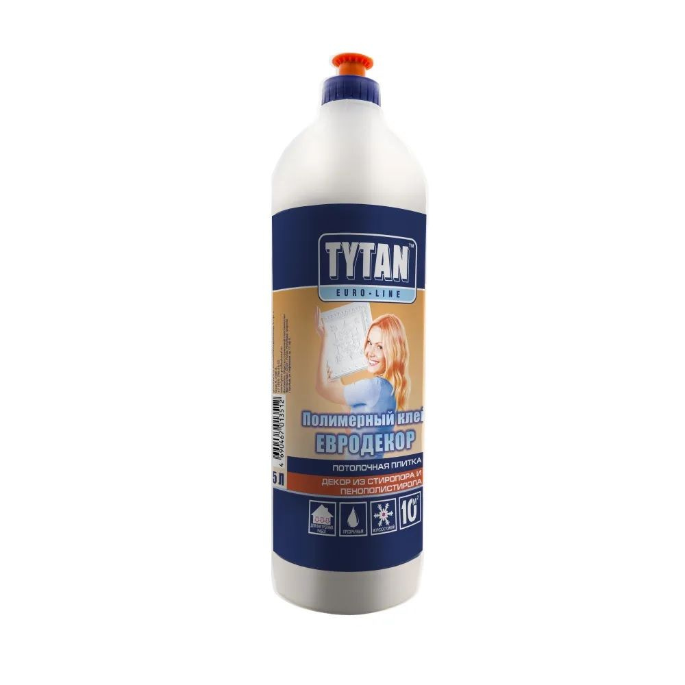 Клей полимерный Tytan Euro-line Евродекор прозрачный 500 мл #1