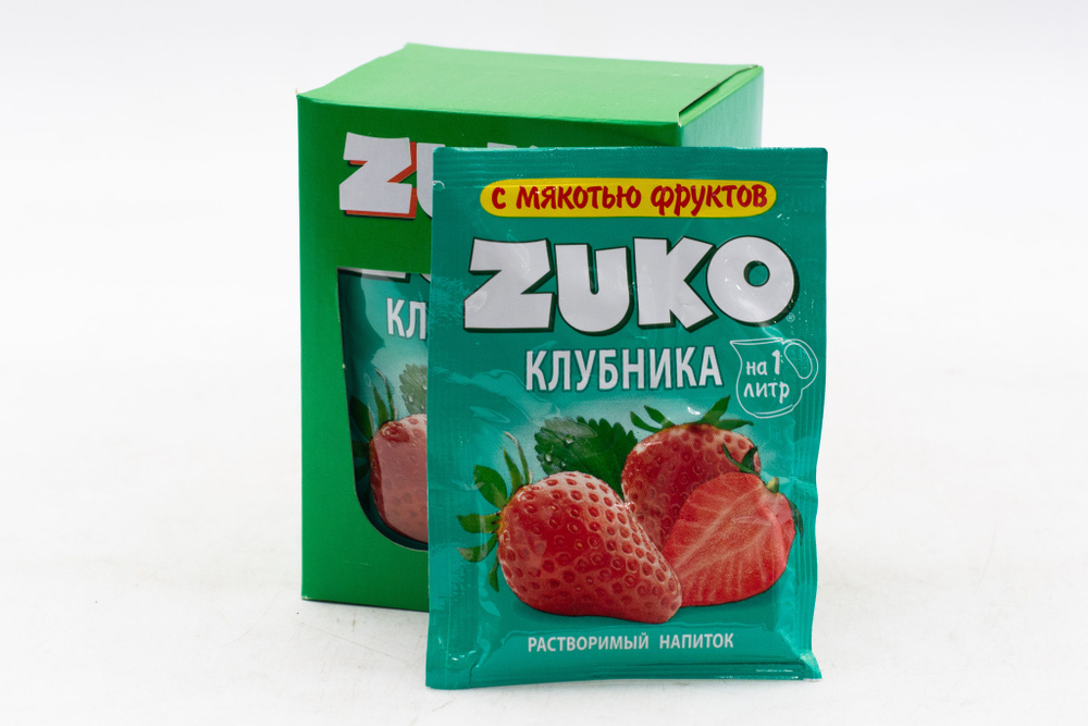 Растворимый напиток ZUKO Клубника 20 грамм Упаковка 12шт. #1