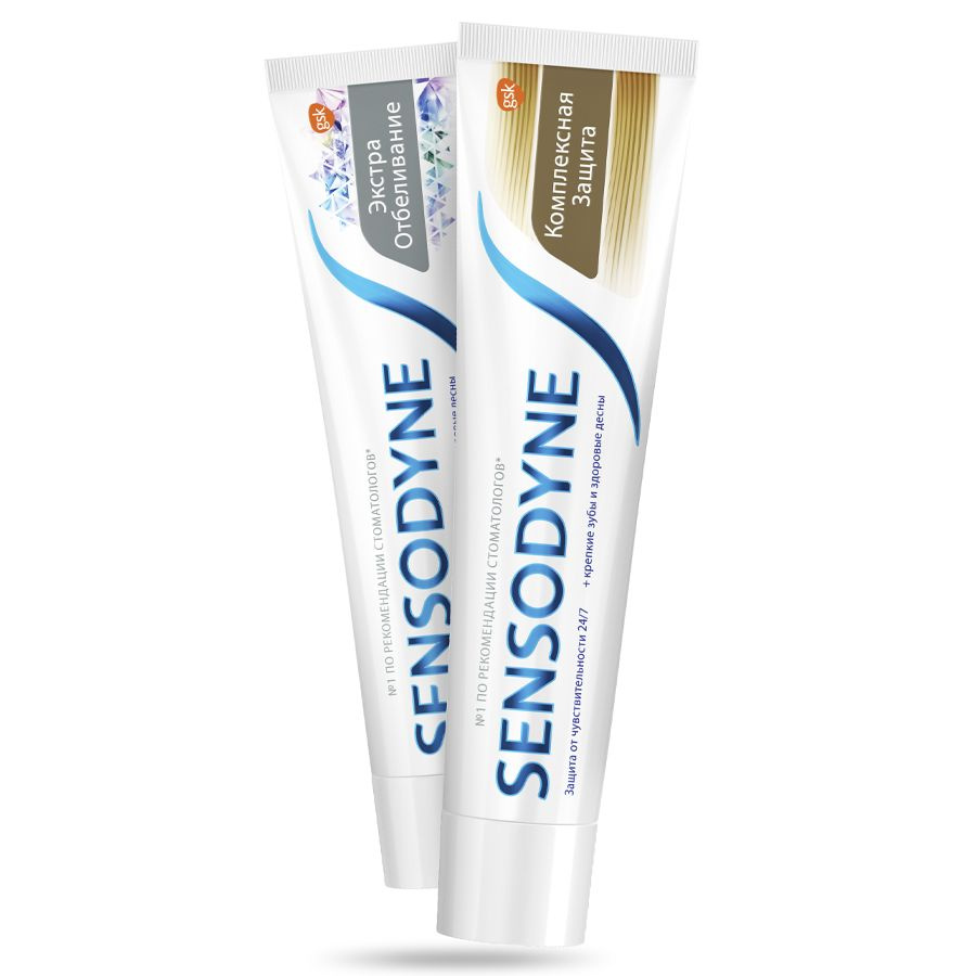 Зубная паста Sensodyne Экстра Отбеливание и Комплексная защита, 75 мл 2 шт  #1