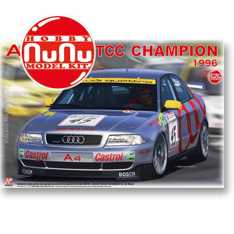 Сборная модель Машинка NUNU PN24035 1/24 Audi A4 Quattro 1996 BTCC Winner car model kit  #1