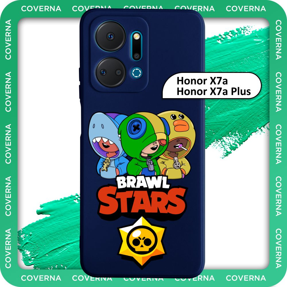 Чехол силиконовый с рисунком Brawl Stars на Huawei Honor X7a, Honor X7a Plus, для Хонор Х7а, Хонер Х7а #1