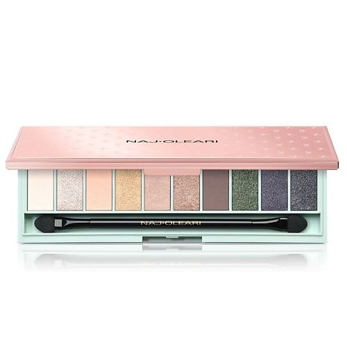 NAJ OLEARI Палетка теней для век WONDER LOOK EYESHADOW PALETTE, 03 COOL TONES 10 X 1 г  #1