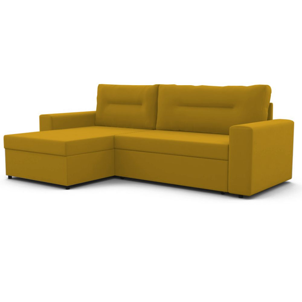 Угловой диван Скандинавия Левый ФОКУС- мебельная фабрика 228х148х86 см песочно-коричневый  #1