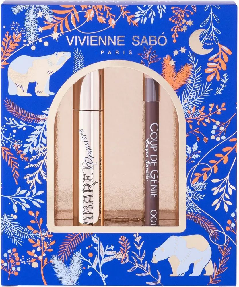 Подарочный набор Vivienne Sabo: тушь Cabaret Premiere, с эффектом сценического объема, черный и карандаш #1