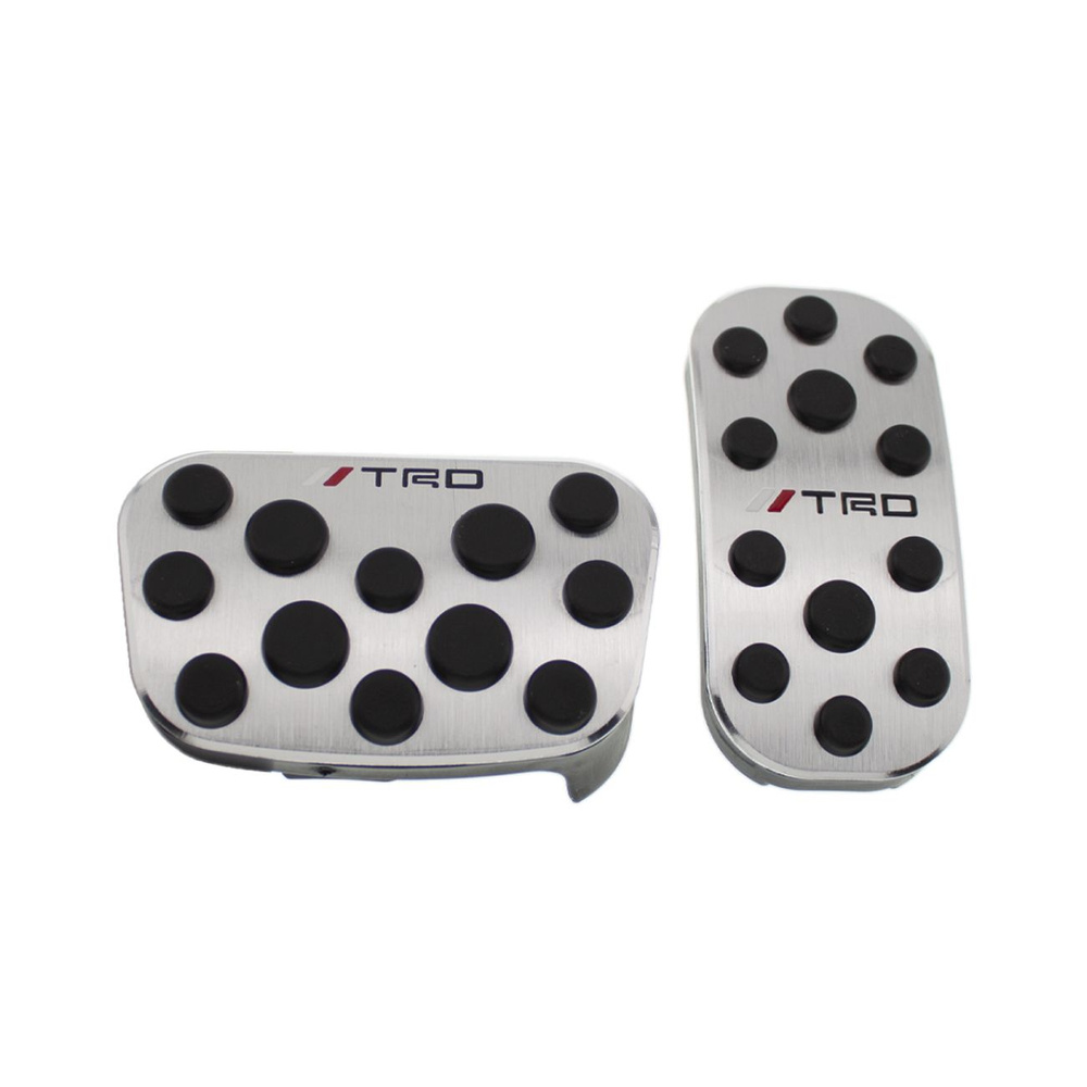 Накладки на педали для Toyota TRD без сверления 2 шт #1