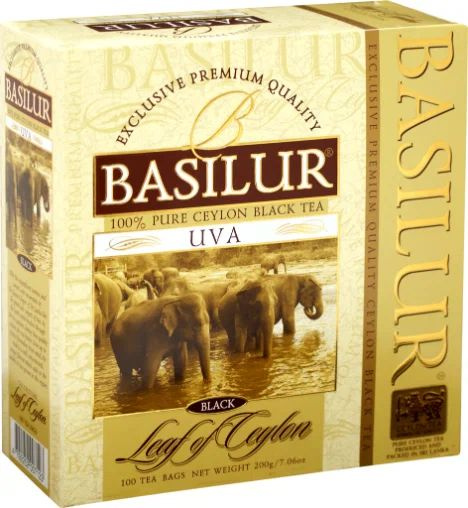 Чай черный пакетированный BASILUR UVA, 100 пакетиков по 2 г, Шри-Ланка  #1