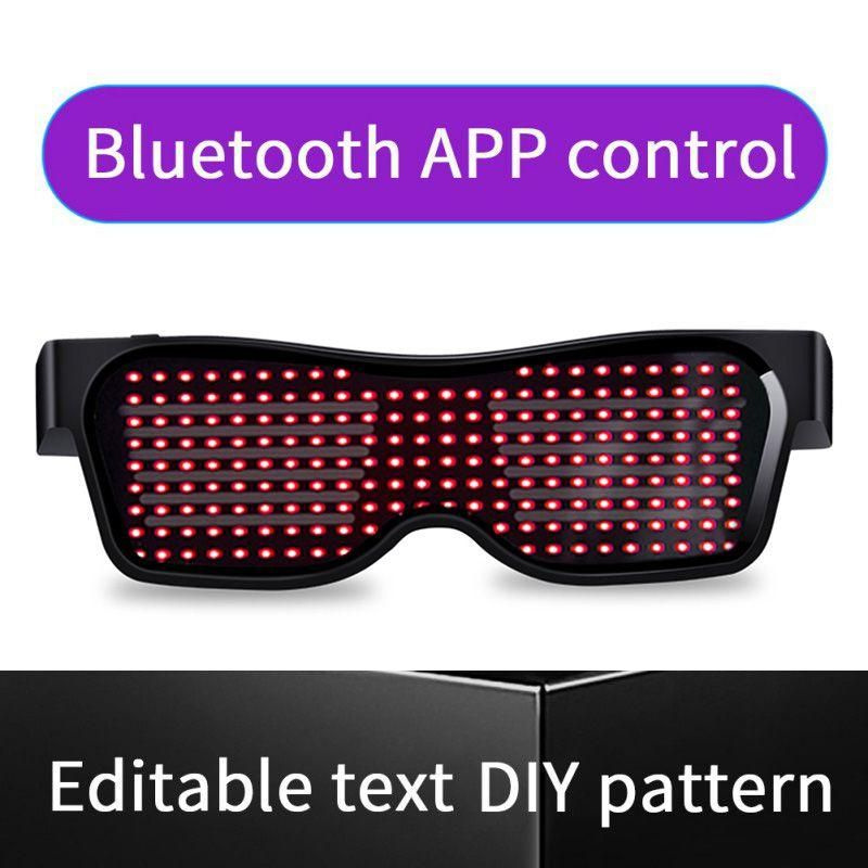 Мигающие светящиеся очки / Блютус Светодиодные очки для вечеринок ...