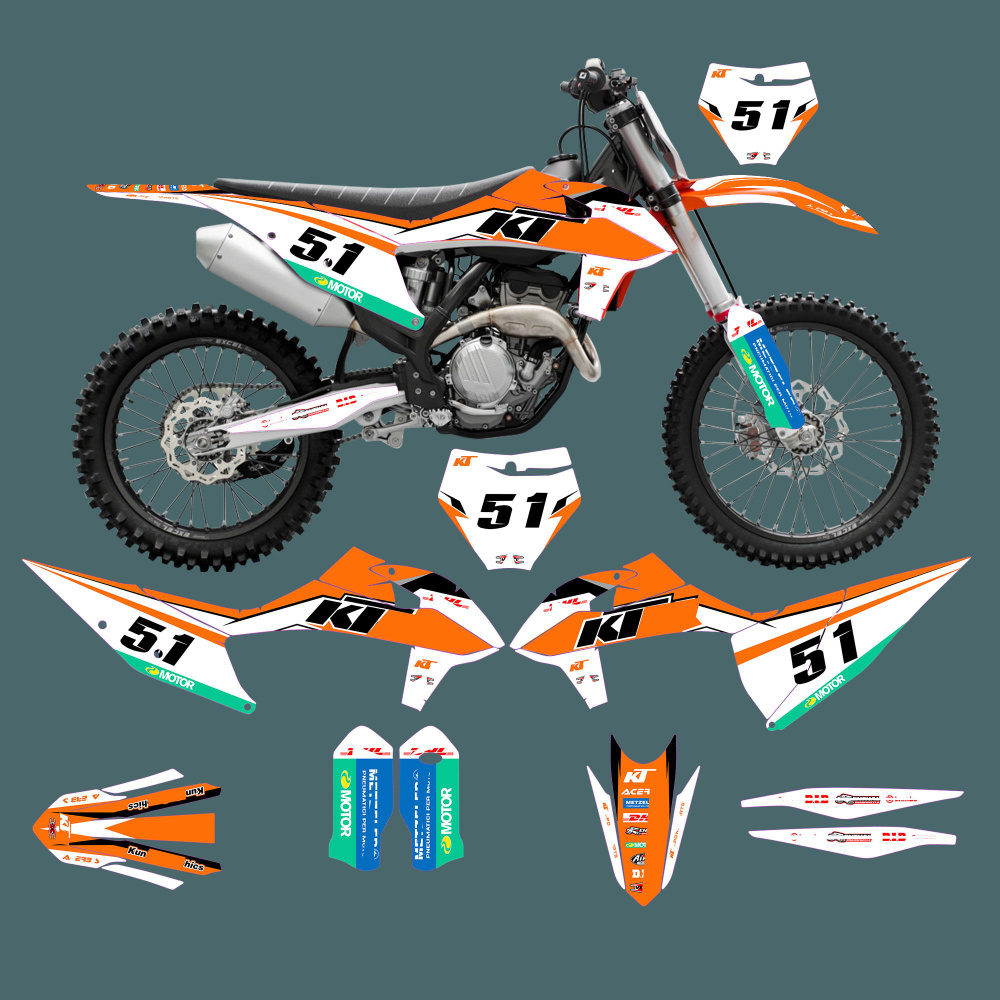 Применяется к KTM 19-22SXF 2019 2020 2021 2022 Мотоцикл наклейка хрустальная пленка  #1