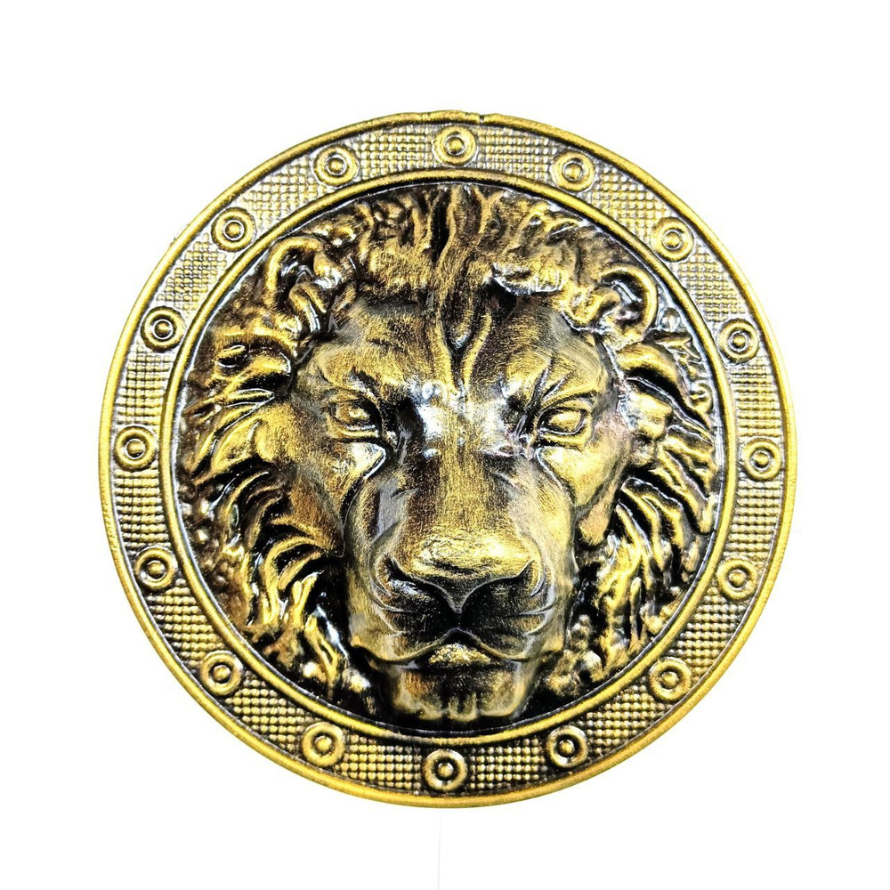 Накладка литая на ворота "Узор "Голова льва" #1