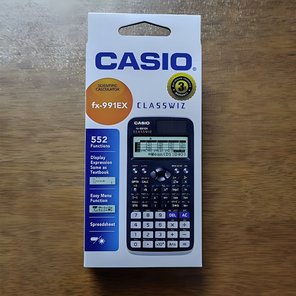 Научный калькулятор Casio FX-991EX 10+2-разрядный 552 функции, Черный  #1