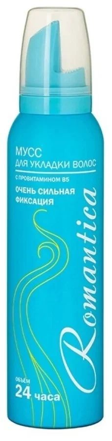 Мусс для волос РОМАНТИКА "Сибиар", с Провитамином B5, голубой, 145 мл  #1