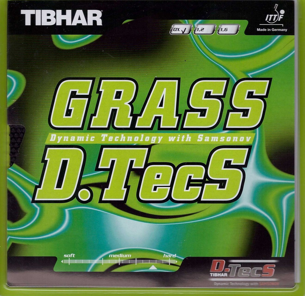 Накладка TIBHAR Grass DTecs, черная,1.6 #1