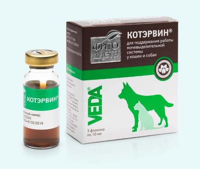 Котэрвин Фитодиета для кошек и собак, раствор для приема внутрь, 3 ...