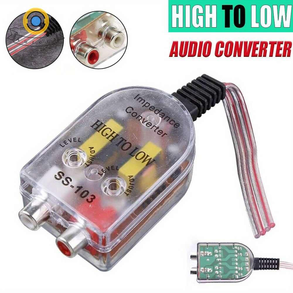 Автомобильный динамик к RCA адаптер уровня высокий к низким гнездам ...
