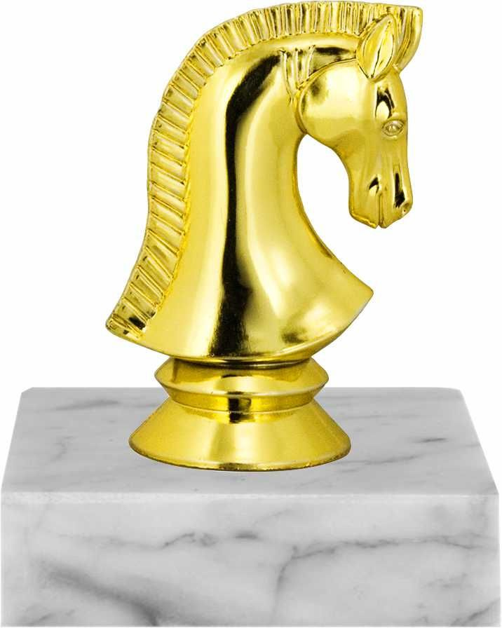 Фигурка " Шахматный Конь" ,кубок, приз, на мраморном постаменте награда 10 см  #1