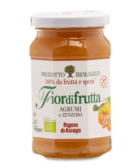 Конфитюр из цитрусовых с имбирём, Fiordifrutta Agrumi e Zenzero, Rigoni di Asiago, 260 г, Италия  #1