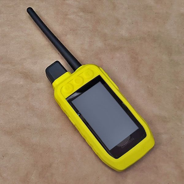 Чехол для Garmin Alpha 200i 300i силиконовый противоскользящий бампер открытый GPS (желтый)  #1