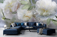 Фотообои бесшовные Цветочная абстракция В243 см х Ш288 см Master Fresok ...