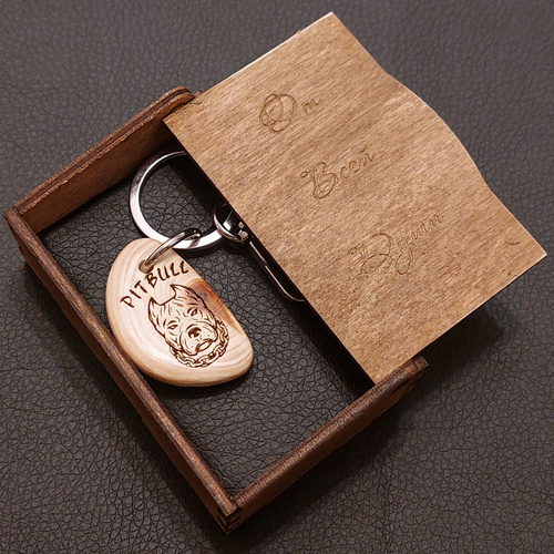 Брелок с собакой Питбуль с цепью - купить с доставкой по выгодным ценам ...