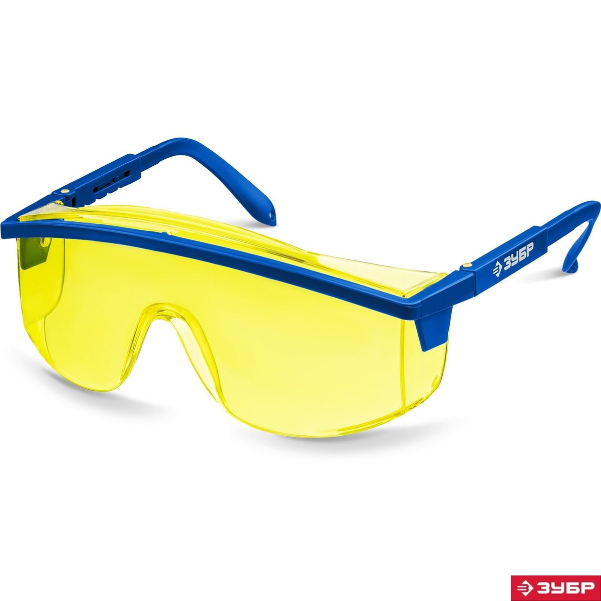 ЗУБР жёлтые, линза увеличенного размера, защитные очки ПРОТОН 110482