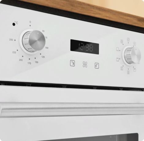 Встраиваемый электрический духовой шкаф ZUGEL ZOE452W, белый