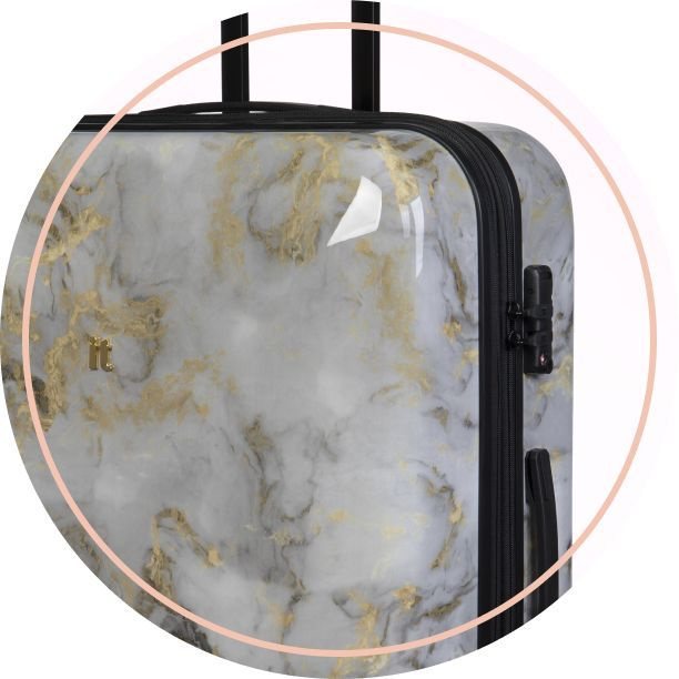 Достоинство чемоданов Glitzy британского бренда itluggage: Встроенный кодовый замок TSA