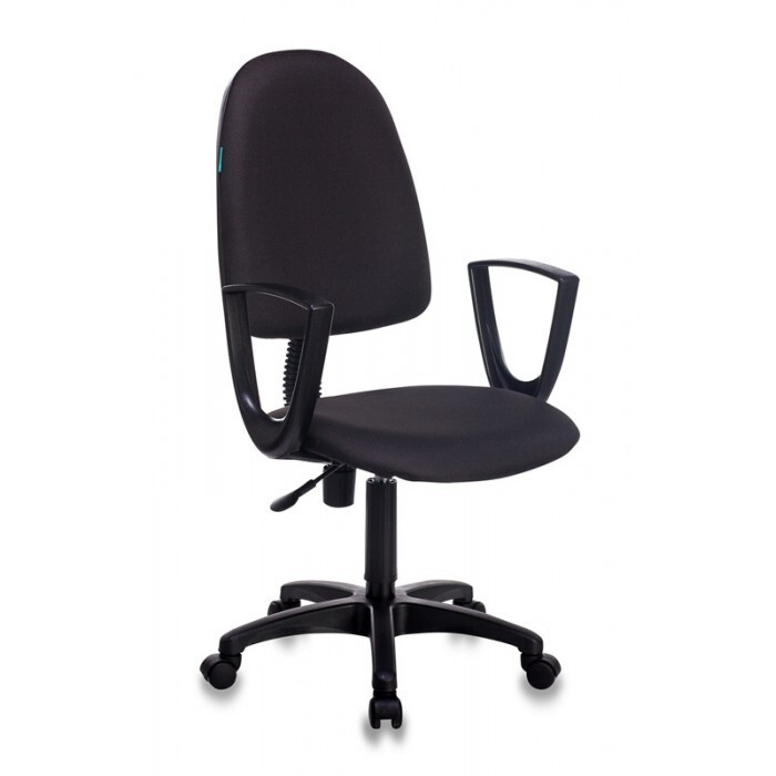 Кресло компьютерное Бюрократ CH-1300N/3C11 Престиж+ черный, ткань, пластиковая крестовина  #1