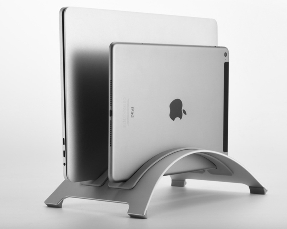 Подставка MyPads для ноутбуков и планшетов 2в1 в стиле Apple из прочного алюминия для всех моделей ноутбуков, #1
