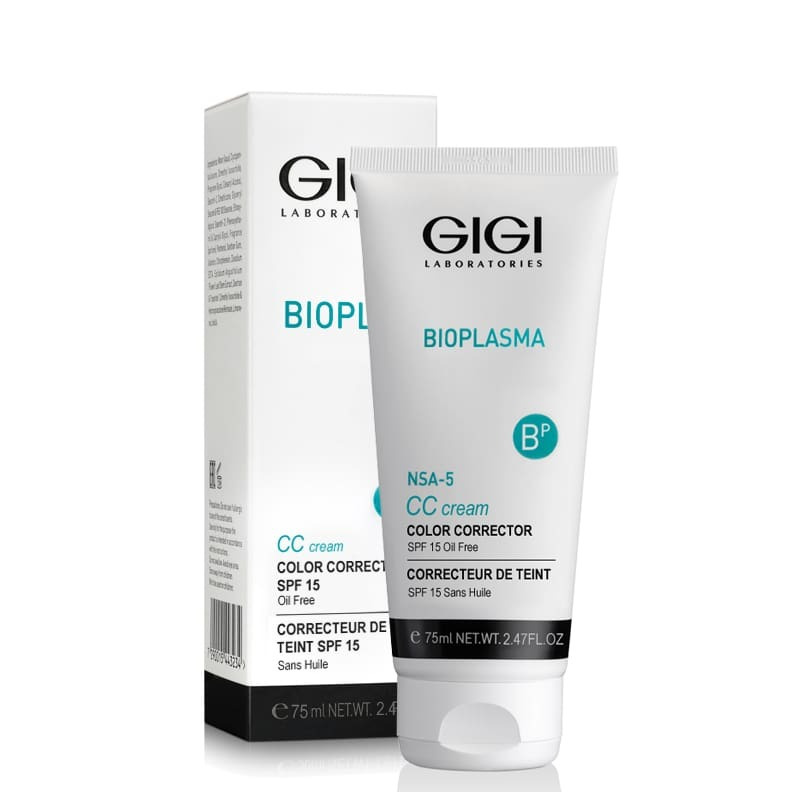GIGI Крем для коррекции цвета кожи с SPF 15 Bioplasma CC Cream, 75 мл #1