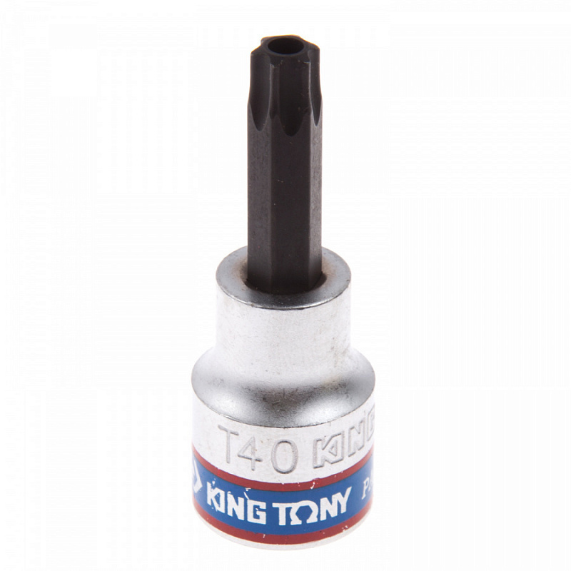 Насадка (бита) торцевая 3/8", TORX, T40, 50 мм, с отверстием KING TONY 302740  #1