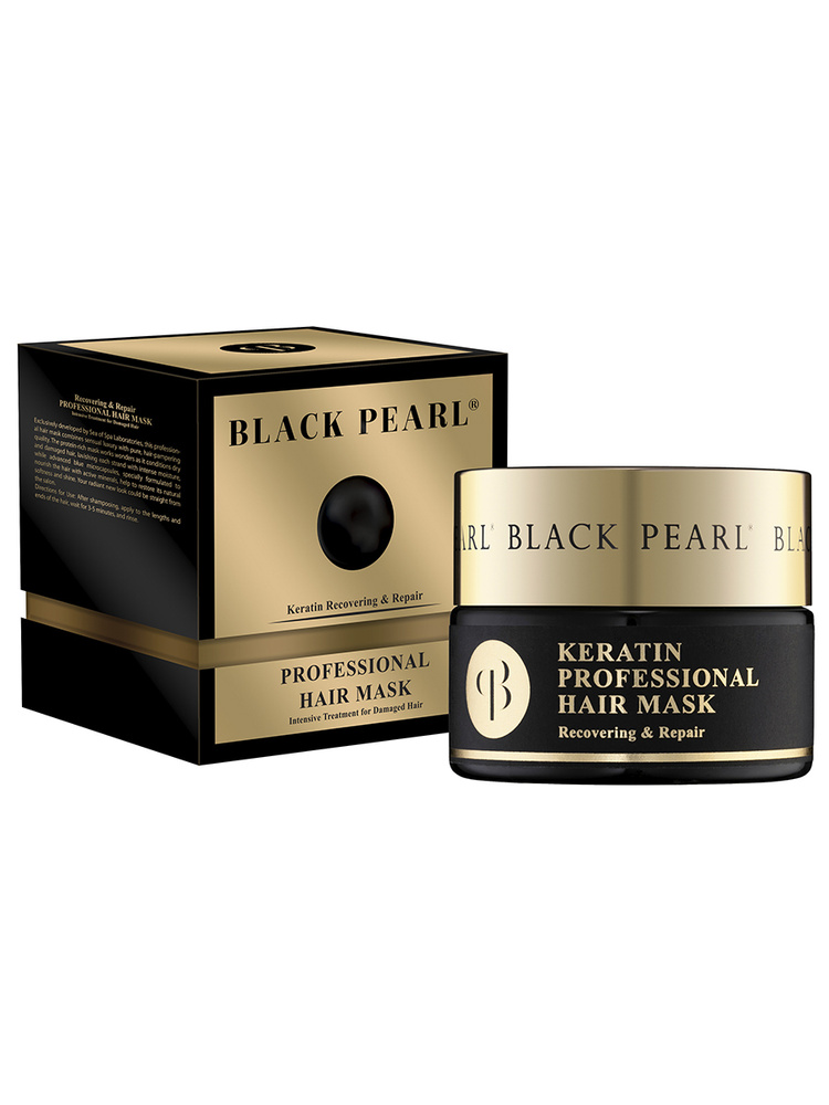 Профессиональная маска для волос BLACK PEARL с кератином, 250мл  #1