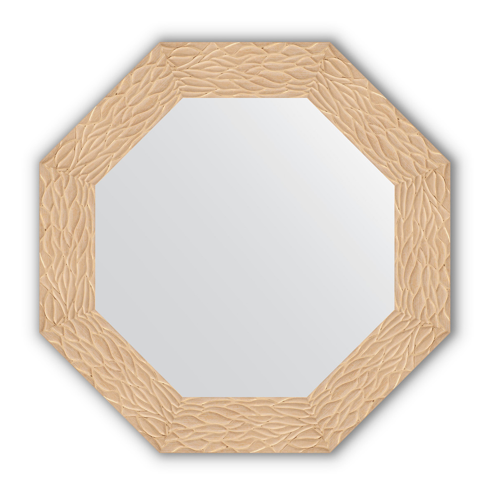 Зеркало в багетной раме - золотые дюны 90 mm (66,6 Х 66,6 cm) (EVOFORM) BY 3797  #1