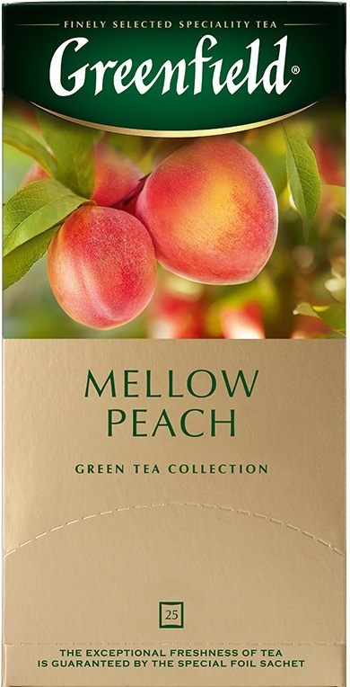 Чай в пакетиках зеленый Greenfield Peach Mellow, 25 шт #1