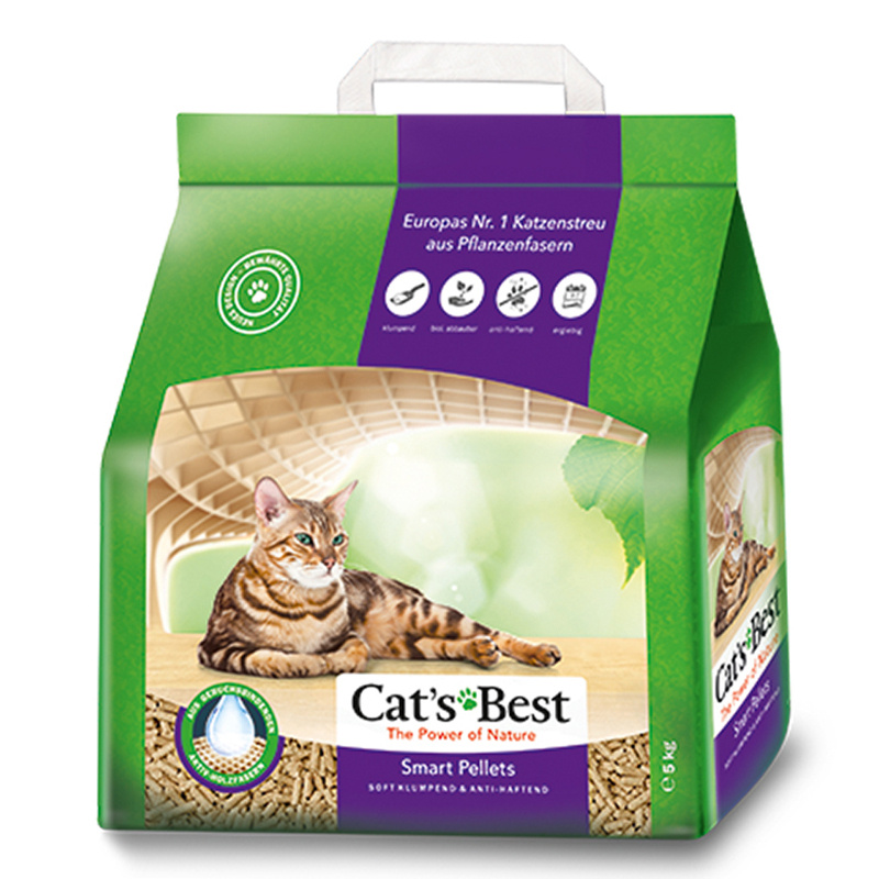 Cats Best Smart Pellets наполнитель древесный комкующийся для кошачьих туалетов - 20 л (10 кг)  #1