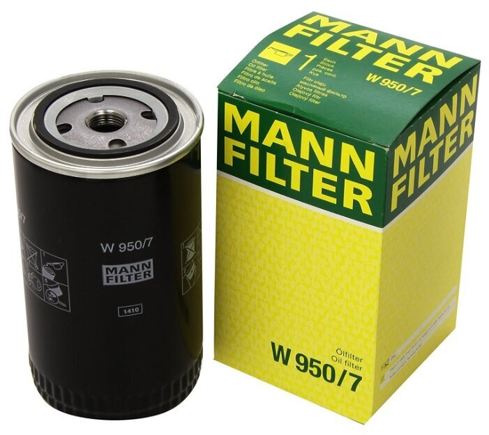 MANN FILTER Фильтр масляный арт. W950/7, 1 шт. #1