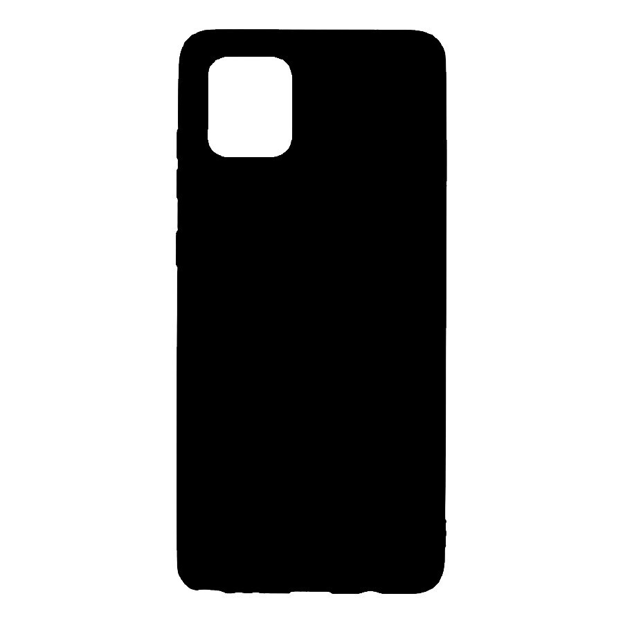Чехол силиконовый Samsung Galaxy S10 lite / матовый черный / Самсунг С10 Лайт  #1