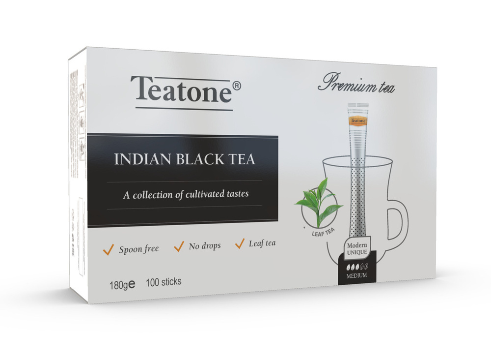Чёрный чай Индийский TEATONE в стиках для разовой заварки, (100шт*1,8г) Натуральный!  #1