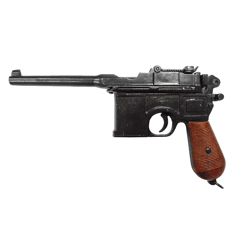 Сувенирное изделие пистолета Маузер 1914, металл, накладки на рукояти из дерева  #1