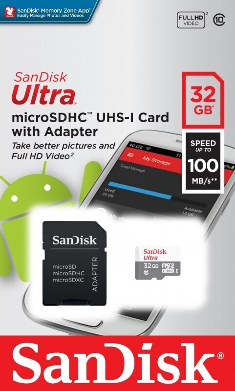 SanDisk Карта памяти Ultra 32 ГБ  (SDSQUNR-032G-GN3MA) #1