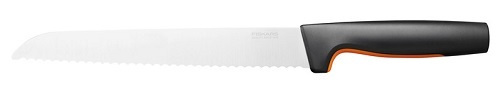 Нож кухонный Fiskars Functional Form 1057538 стальной для хлеба лезв.213мм серрейт. заточка черный/о #1