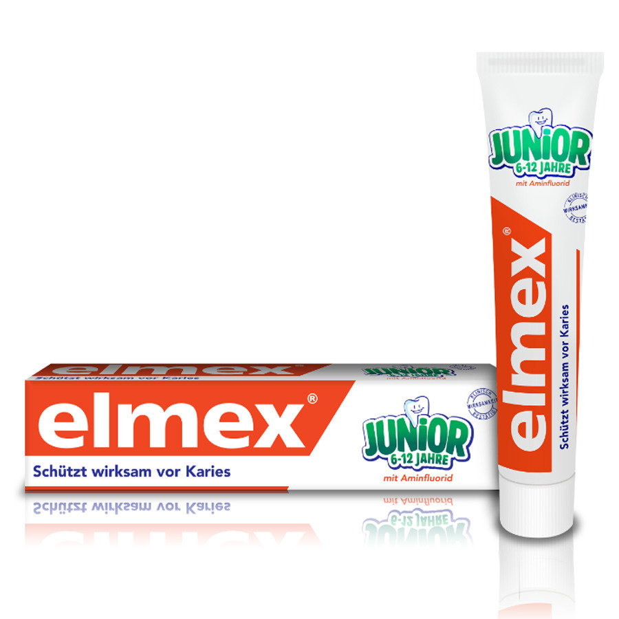 Elmex зубная паста Junior Юниор для детей от 5 до 12 лет от кариеса, 75 мл  #1