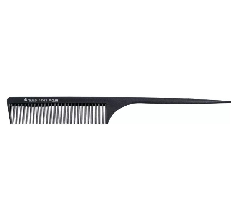 Расческа Hairway Carbon Advanced хвост. карбон. 220 мм (05082) #1