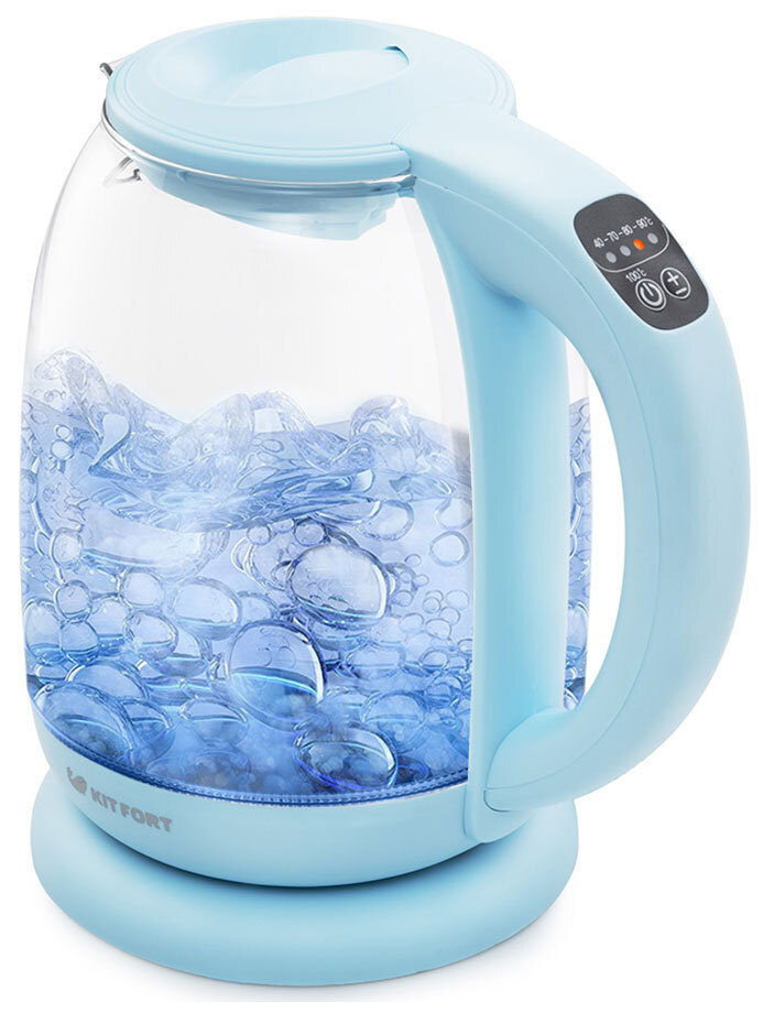 Kitfort Электрический чайник КТ-640-1, голубой #1