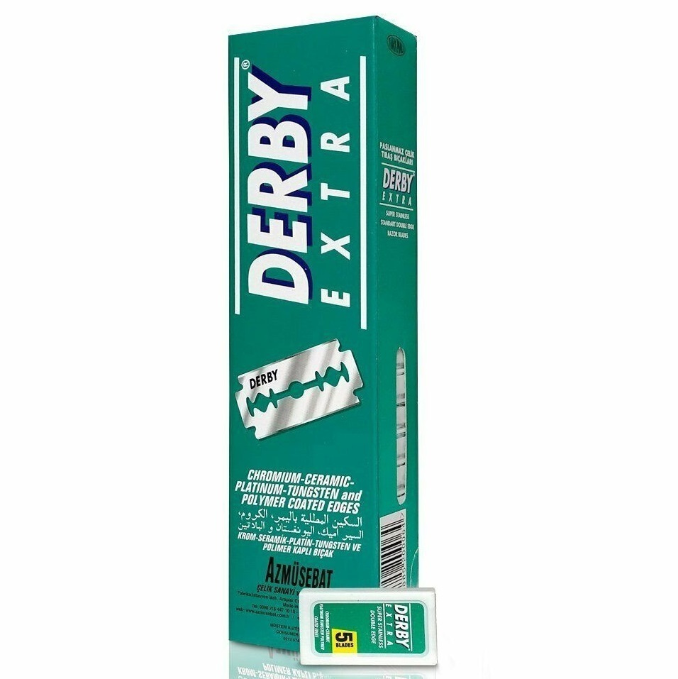 Derby EXTRA Double Edge Razor Blade - Классические лезвия для бритья 100 шт  #1