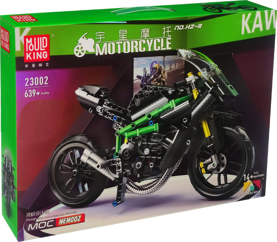 Конструктор MOULD KING Мотоцикл Kawasaki H2R 639 деталей 23002 #1