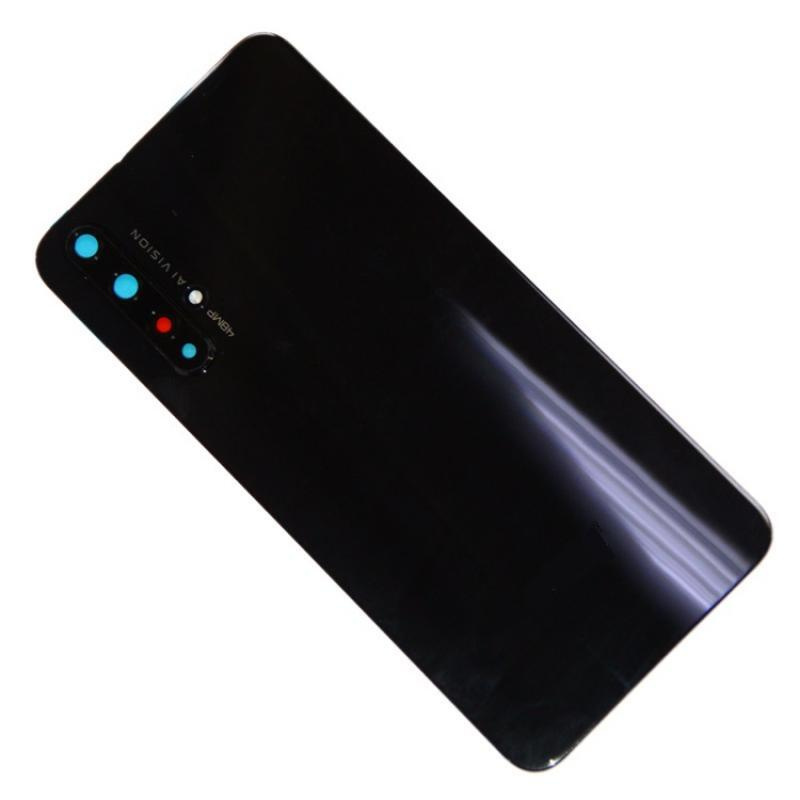Задняя крышка для Huawei Honor 20 (YAL-L21) со стеклом камеры <черный> (OEM)  #1